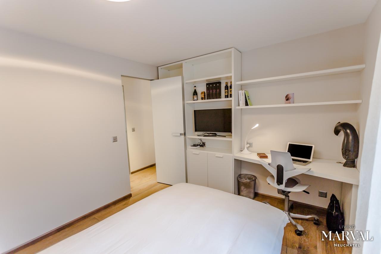 Les Galeries Marval Aparthotel Neuchatel Bagian luar foto